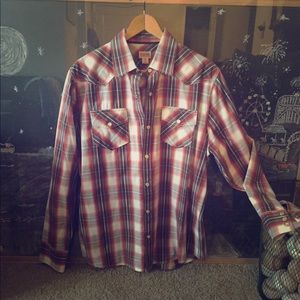 Western Long Sleeve Button Down Shirt!!